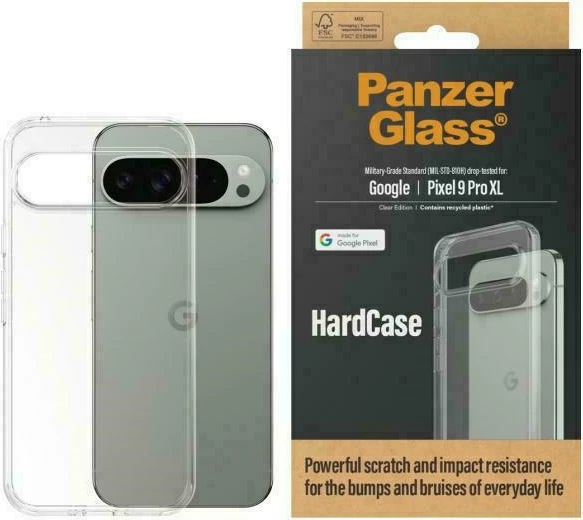 Trd ovitek PanzerGlass za Google Pixel 9 Pro XL, črn