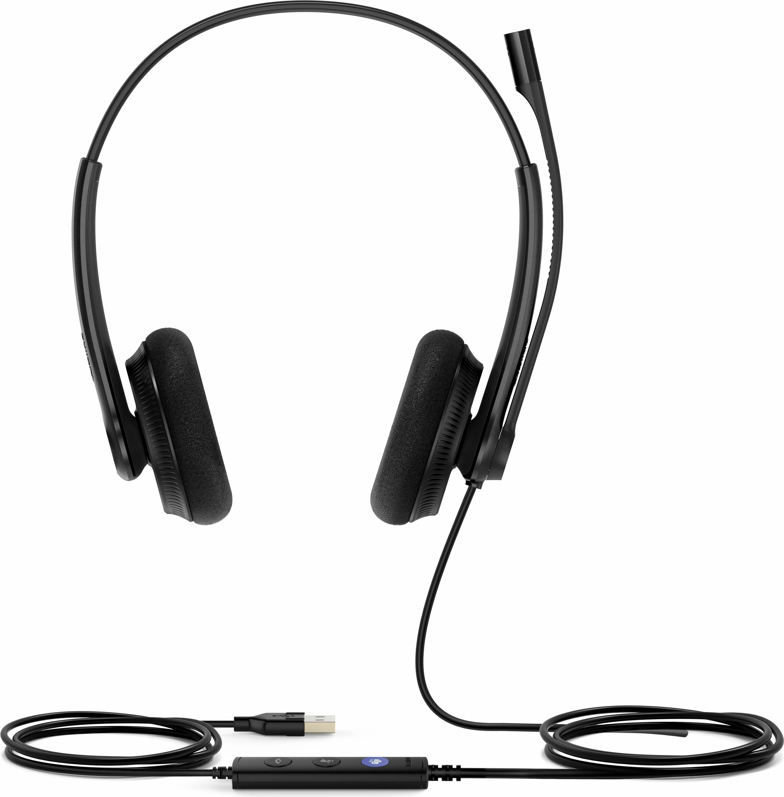 Slušalke z dvojnim USB Yealink UH34 Lite Dual Teams, USB-C/A, binauralne, črne