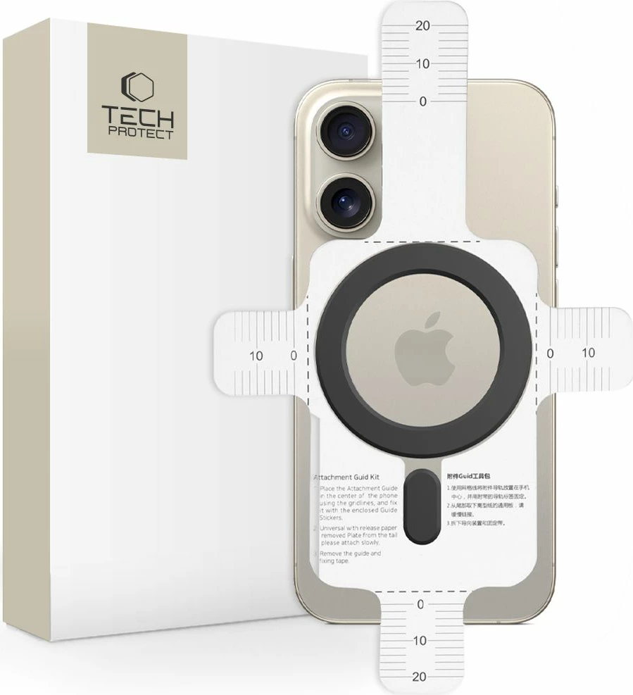 Magnetna ploščica MagSafe Tech-Protect MagMat, univerzalna, črna