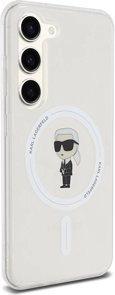 Prozoren ovitek Karl Lagerfeld IML Ikonik MagSafe za Samsung Galaxy S23