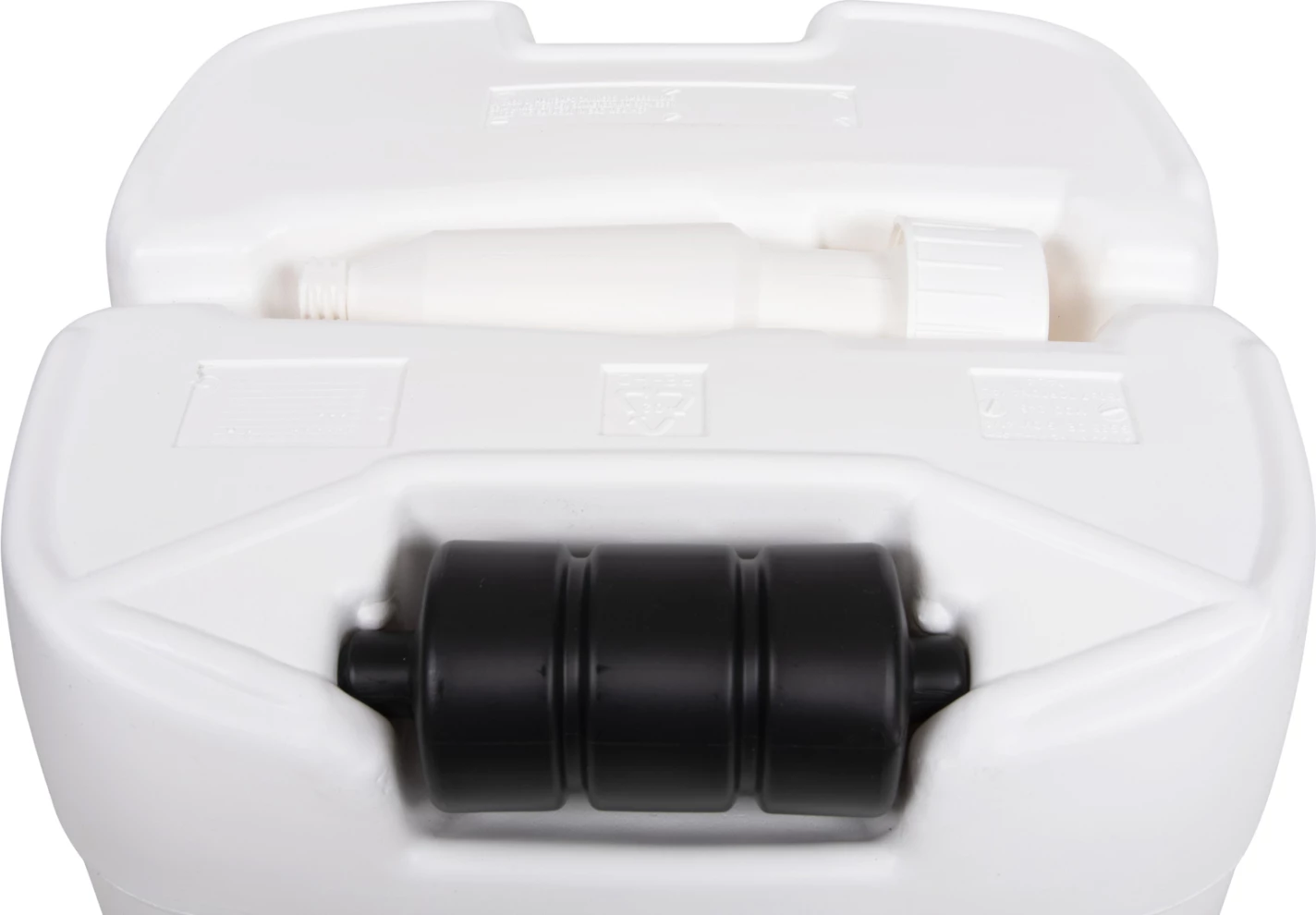 Plastično stojalo za dežnik s kolesom SOLBAS FH6113.01 bele barve - za drog 33/50mm 46,5x23,5Hcm