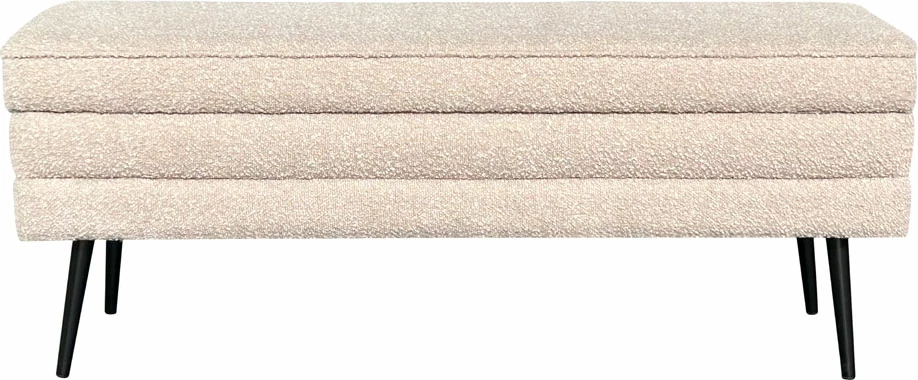 Tabure z prostorom za shranjevanje, barva latte, 110x40x44