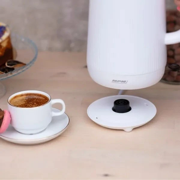 Električni ibrik, 1,5 L, 1800 W, bel — MPM MCZ-115