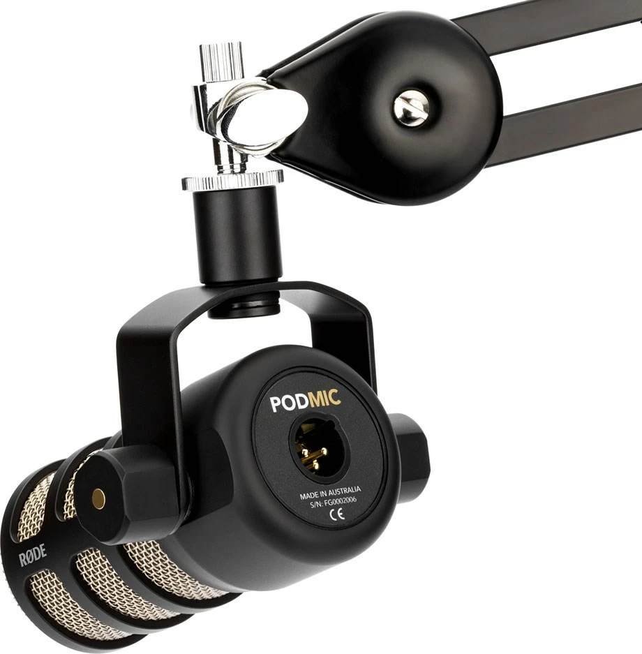 Dinamični mikrofon RODE PodMic, črn