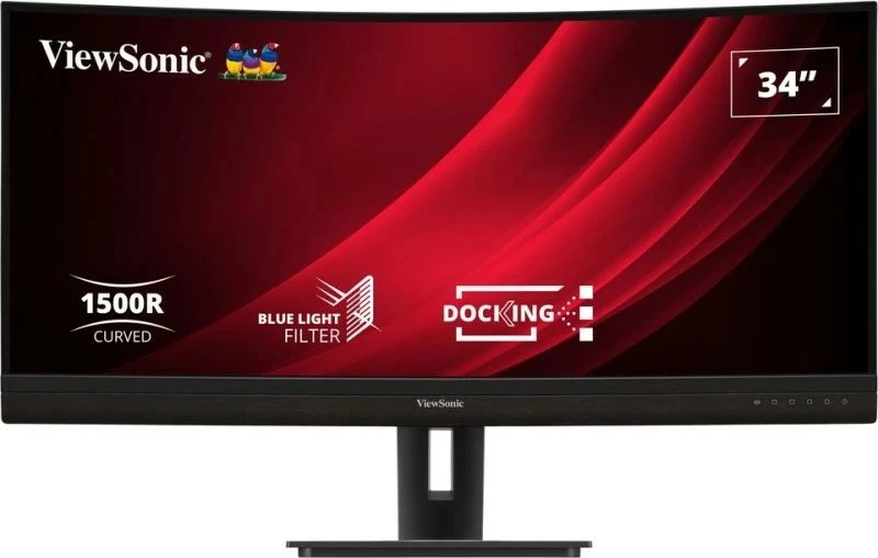 Ukrivljen monitor 34" UWQHD ViewSonic VG3456C, LED, črn