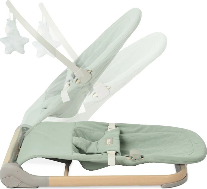 Gugalni sedež za dojenčke NESSO LIGHT GREEN, enosedež, svetlo zelen
