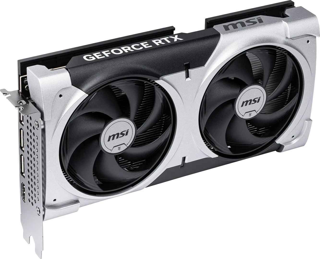 Grafična kartica GeForce RTX 5060 Ti 8G VENTUS 2X OC PLUS MSI, 8 GB GDDR7, srebrna