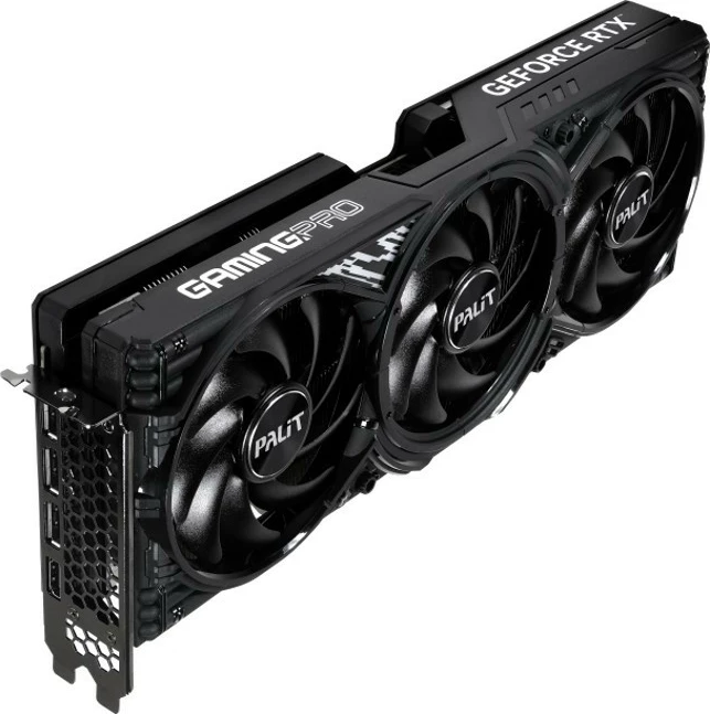 Grafična kartica Palit GeForce RTX 5070 Ti GAMING PRO-S, 16 GB GDDR7, 256-bit, 3 ventilatorji, črna