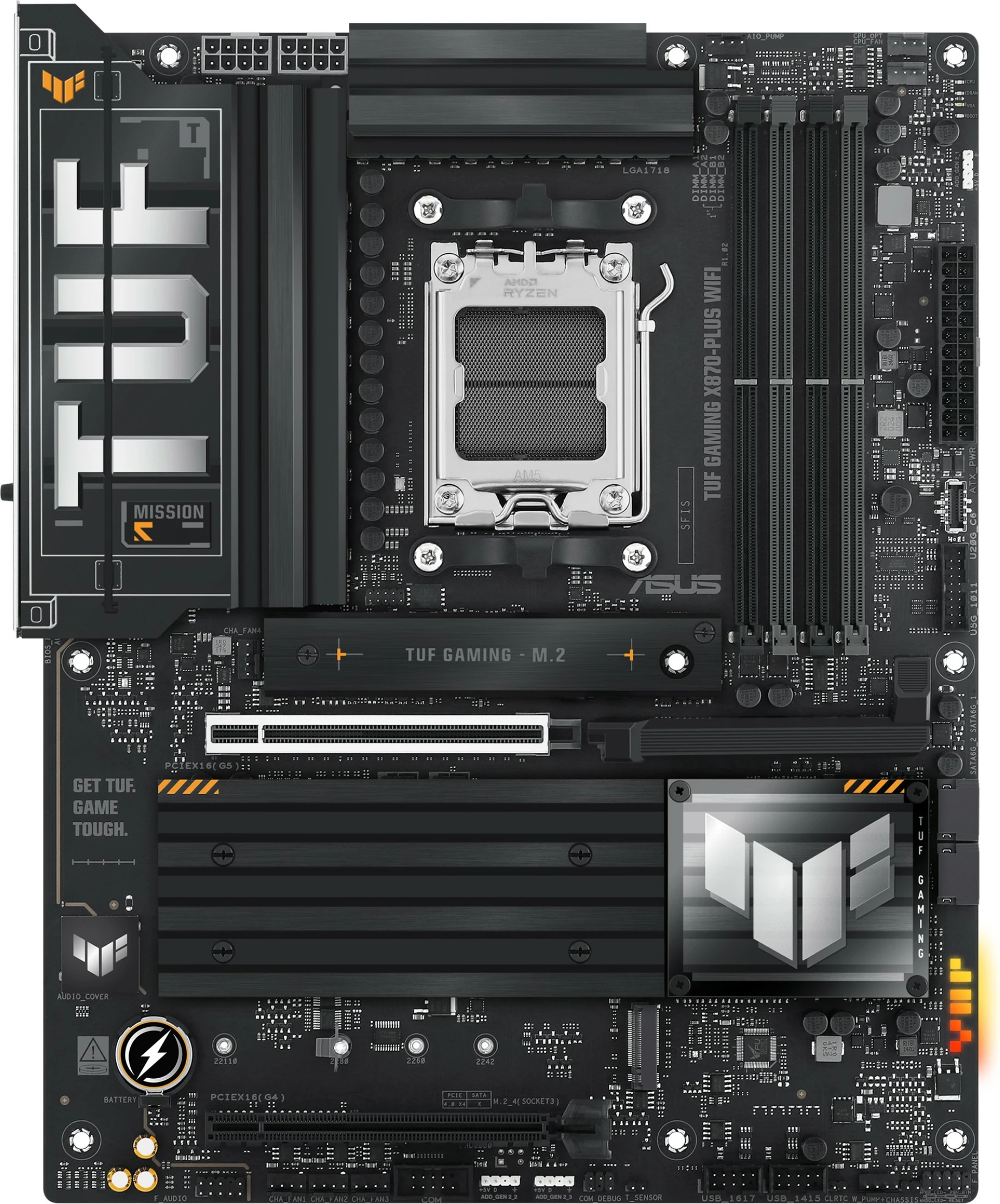 Matična plošča ASUS TUF GAMING X870-PLUS WIFI, Socket AM5, DDR5-SDRAM, 192 GB