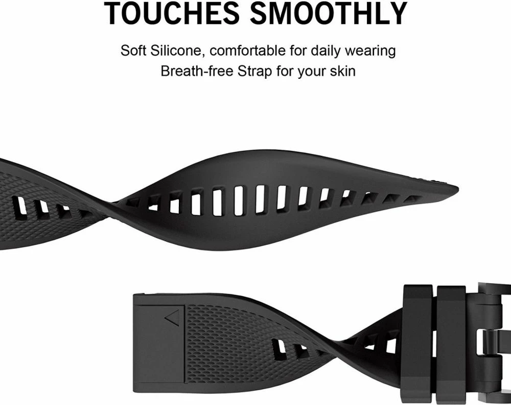 Trak Tech-Protect Smooth za Garmin Fenix 5/6/6 Pro/7, črn