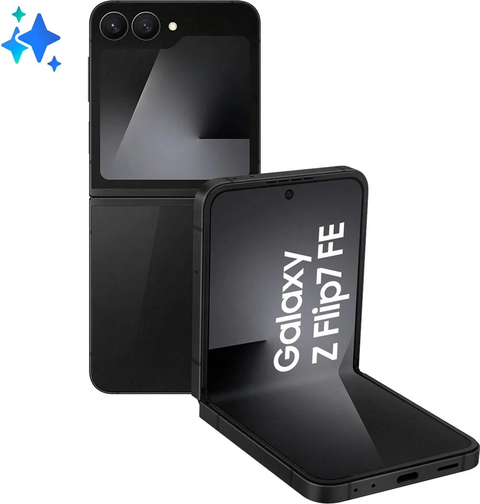 Pametni telefon Samsung Galaxy Z Flip7 FE, 8 GB RAM, 128 GB, 5G, črn