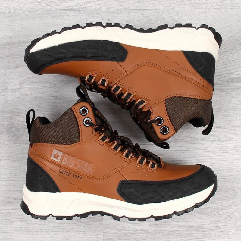 Visoke pohodne superge Big Star Jr II274453, rjave — za fante