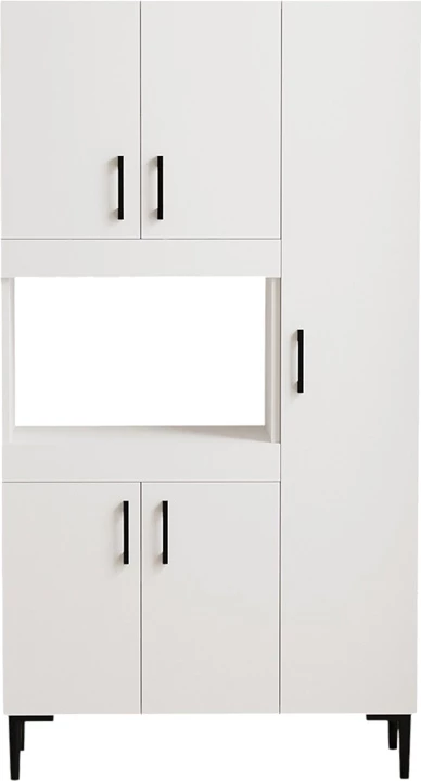 Kuhinjska omara Defne, bela, 89x37.5x160 cm