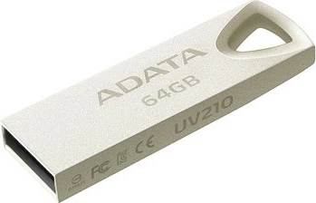 USB ključek Adata DashDrive UV210, 64GB, USB 2.0, srebrn