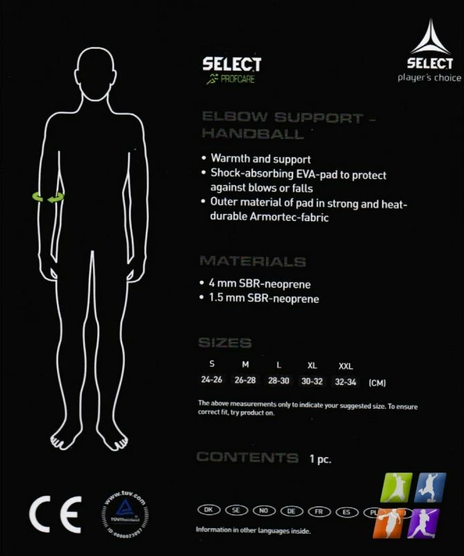 Mrbnič za komolec Select, črn