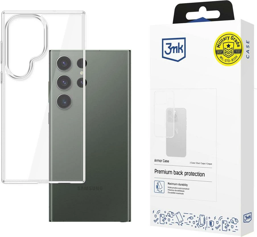 Prozoren ovitek za telefon 3mk Armor Case za Samsung Galaxy S24 Ultra