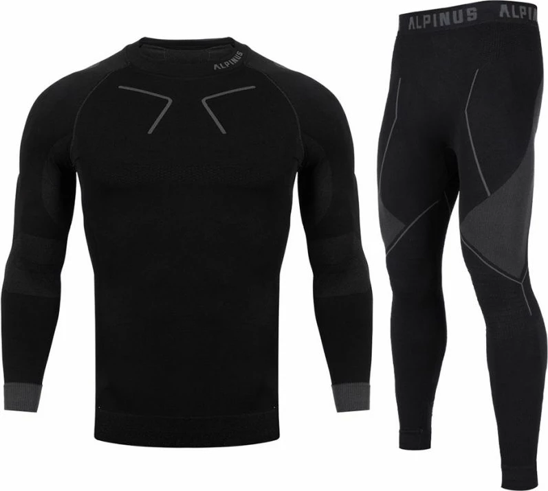 Termo spodnje perilo za moške Alpinus, črno