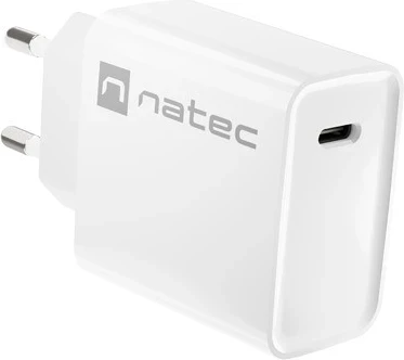 Hitri polnilec 20W USB-C, Natec Ribera, bel