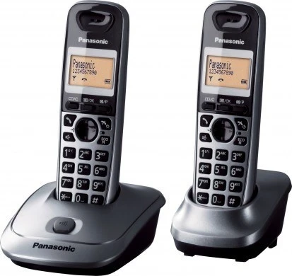 Fiksni telefon Panasonic KX-TG2512, siv
