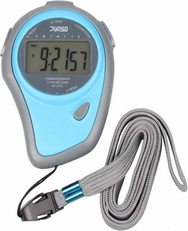 Elektronski meri čas za vadbo SMJ, moder