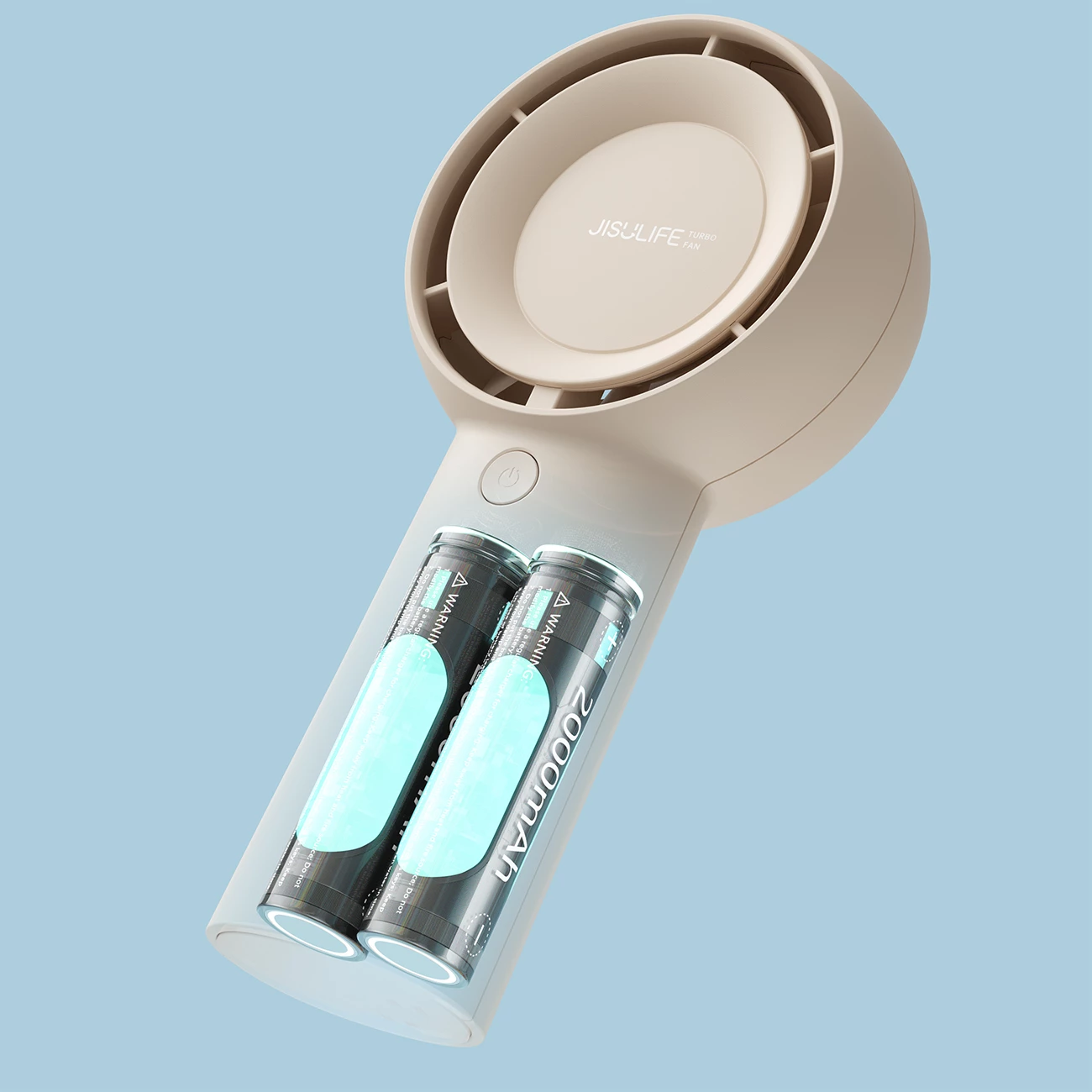 Ročni prenosni ventilator Jisulife Life5 Plus FA43, 4000 mAh, USB-C, bež