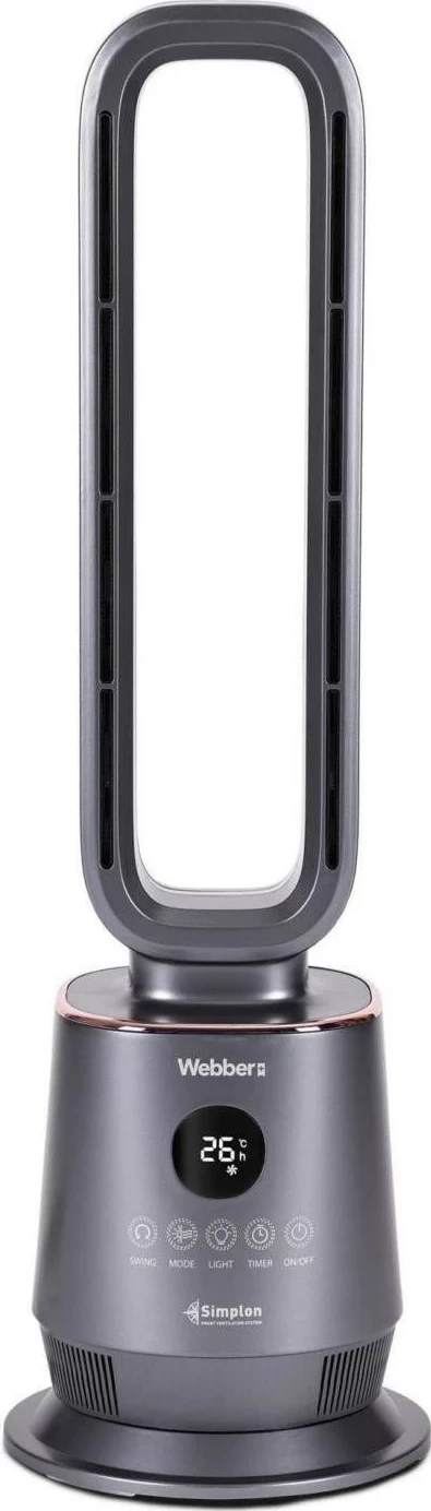 Ventilatorski grelec Webber TWB1830, 2000 W, siv