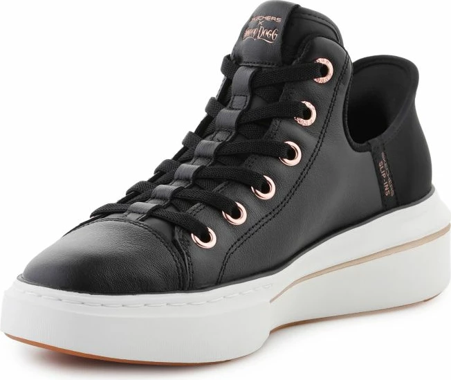 Čevlji Skechers za ženske, črni