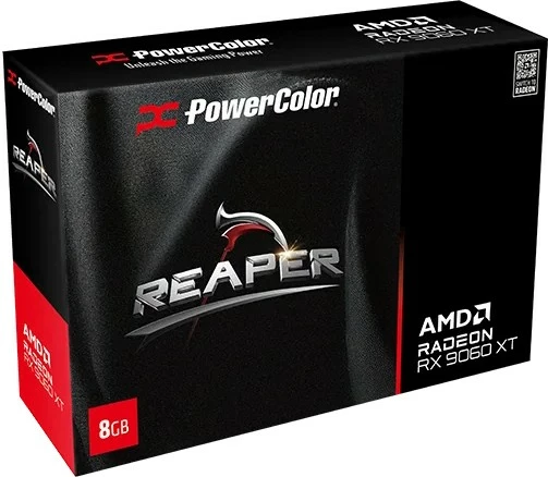 Grafična kartica PowerColor RX 9060 XT Reaper 8GB GDDR6 črna