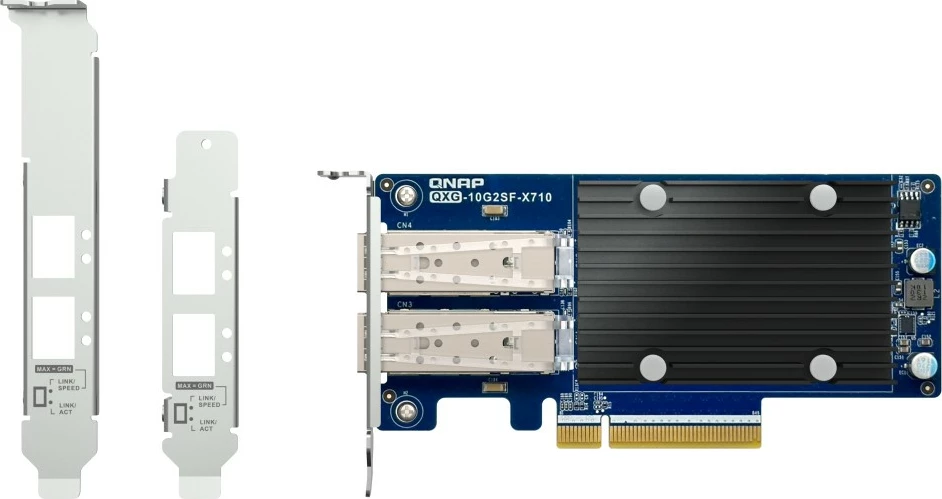Omrežna kartica 10GbE QNAP QXG-10G2SF-X710, 2x SFP+, PCIe