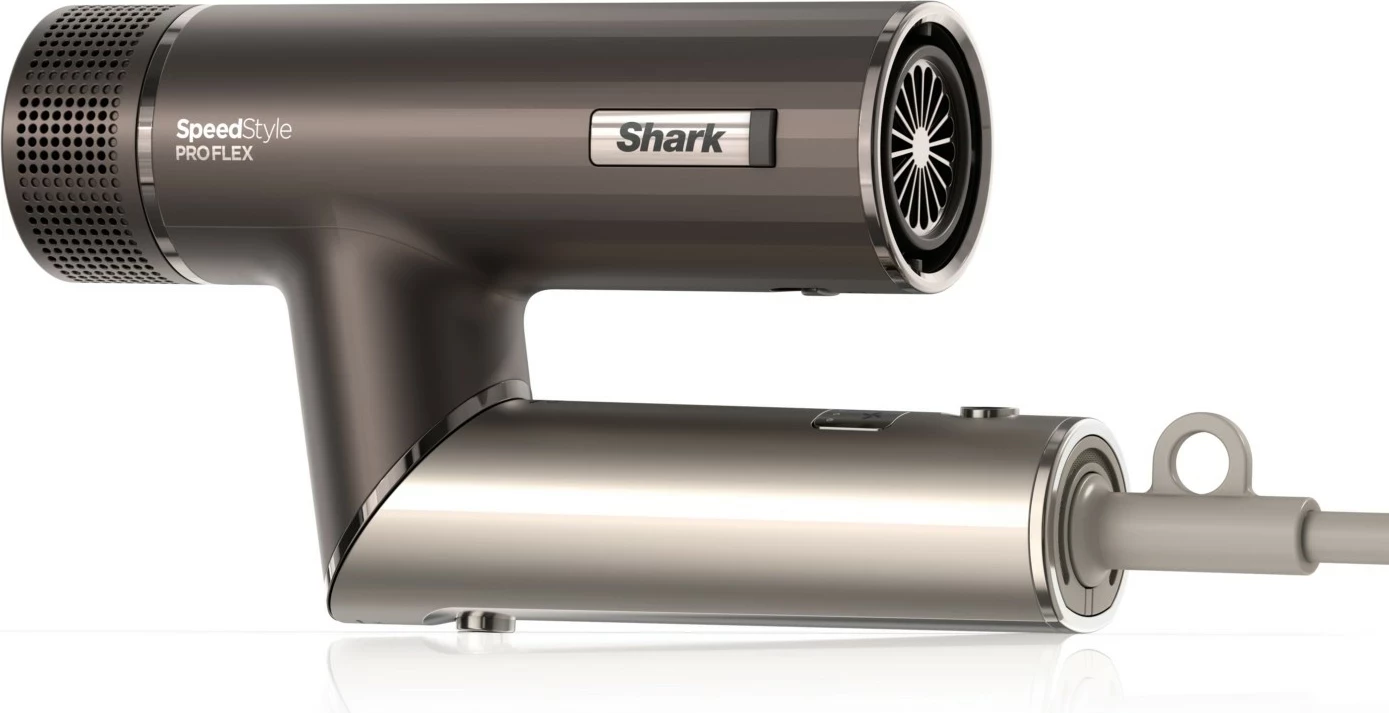 Sušilec za lase SpeedStyle Pro Flex HD542EU Shark, 1700 W, ionizacija, 4 dodatki, srebrne barve