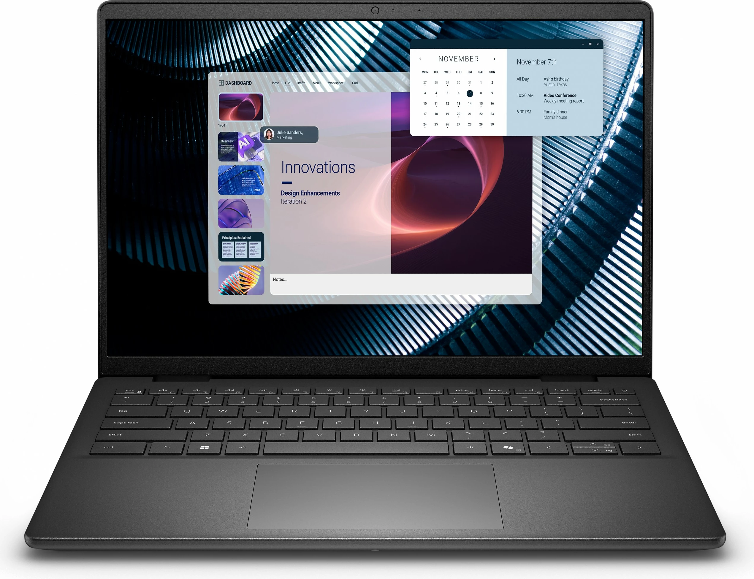 Prenosnik 14" FHD+ Pro Essential Dell PV14250, C7-150U, 16 GB RAM, 1 TB SSD, Windows 11 Pro, črn