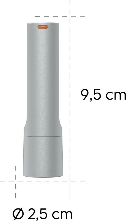 LED ročna svetilka, 60 lm, doseg 30 m, 3 načini osvetlitve, Hama FL60 228600, srebrna