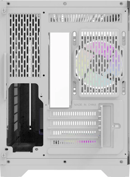 Računalniško ohišje z 6 ventilatorji aRGB Darkflash FT418, Mini Tower, belo