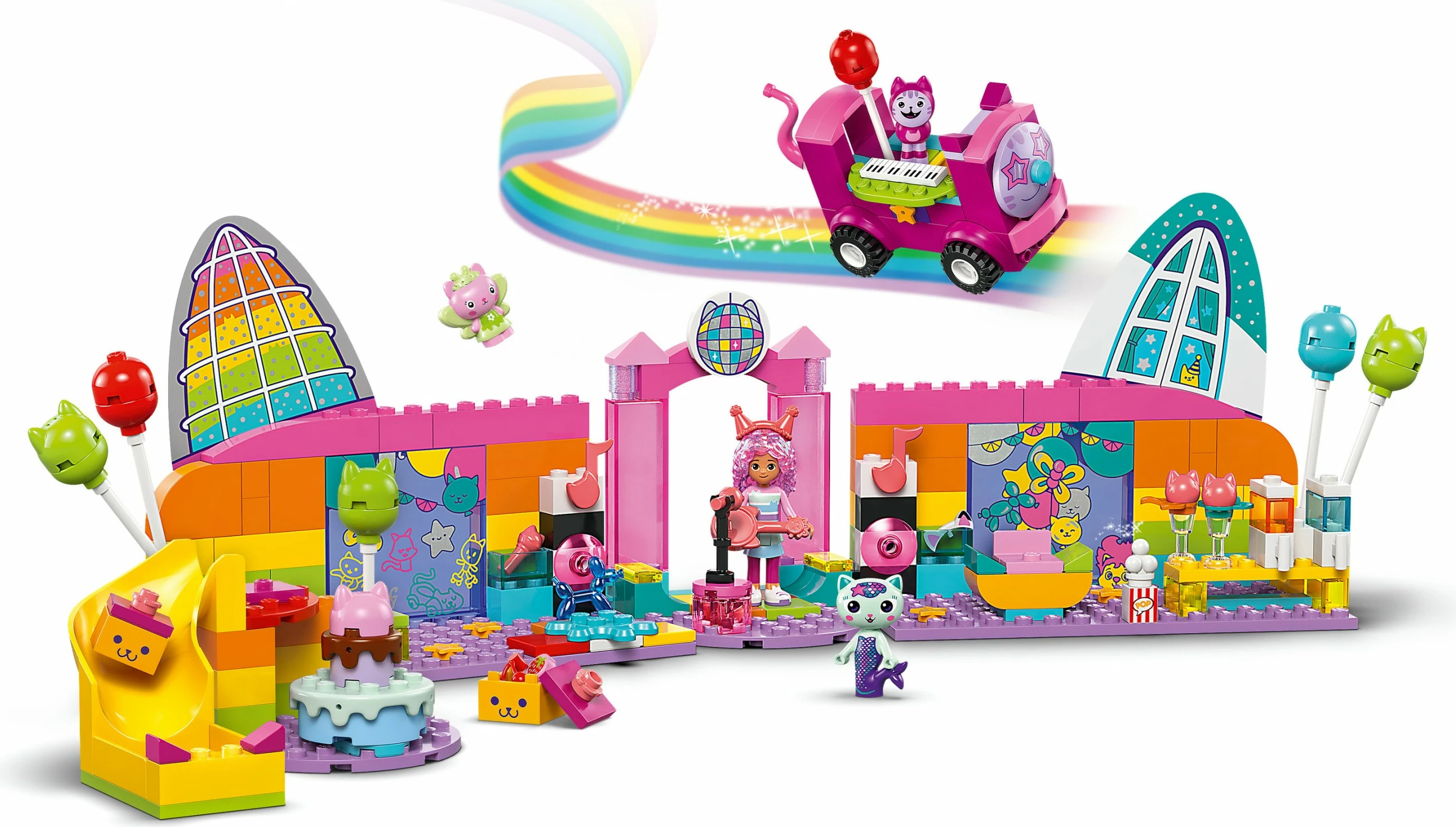 Praznična soba za zabavo, LEGO Gabby's Party Room, 252 kosi, večbarvno