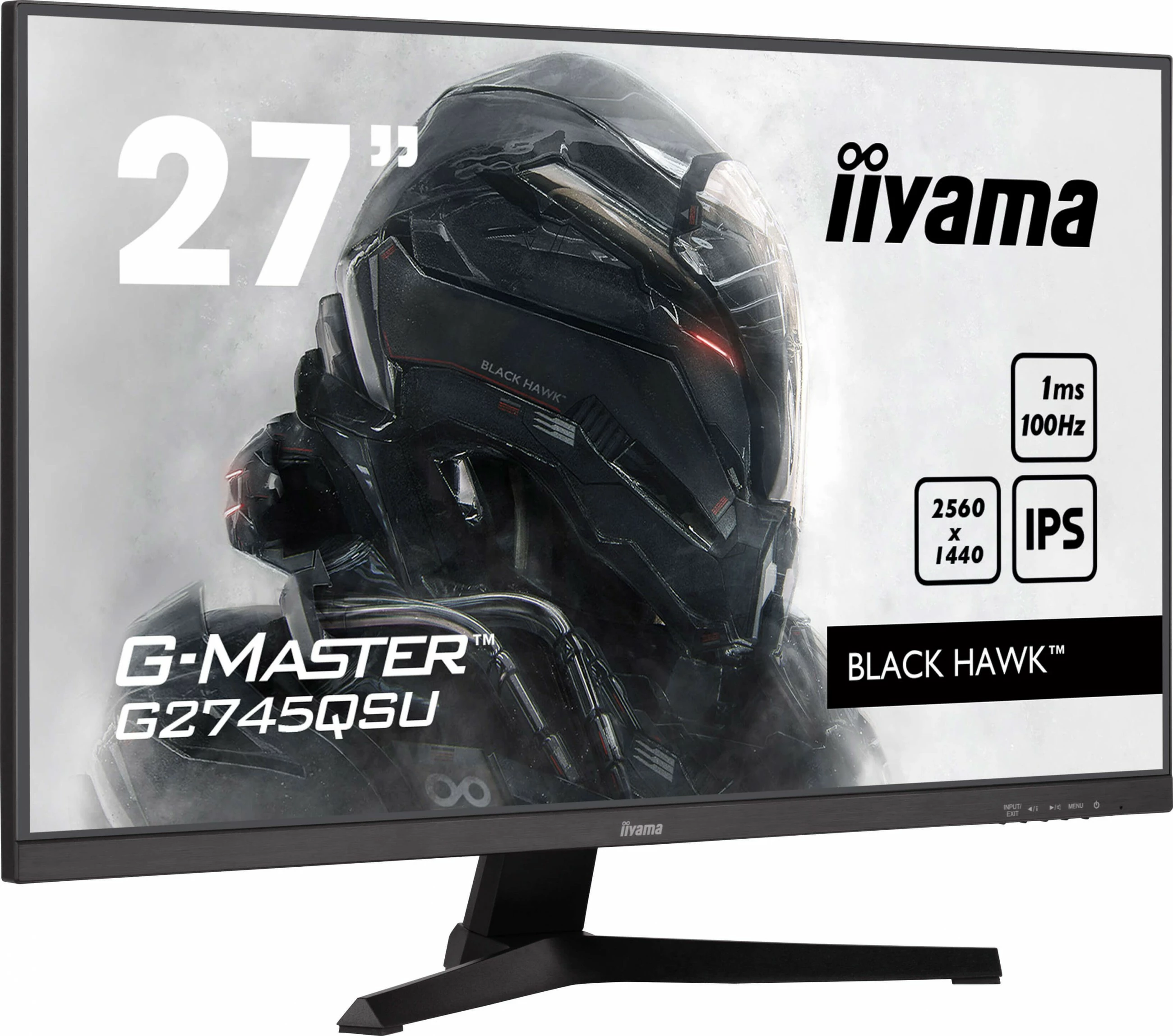 Monitor 27" IPS 2560x1440, 1 ms, 100 Hz, črn — iiyama G-MASTER G2745QSU-B2