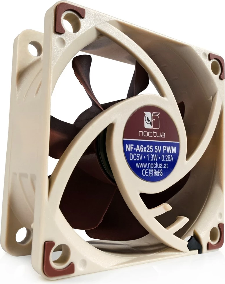 Ventilator za ohišje Noctua NF-A6x25 5V PWM, 6 cm, bež