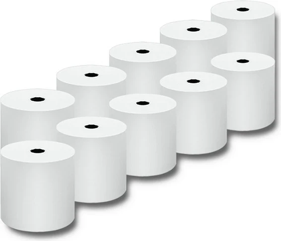 Termični zvitek Qoltec 51892, 80 x 80 | 55 g/m2 | 10 kosov | Brez BPA