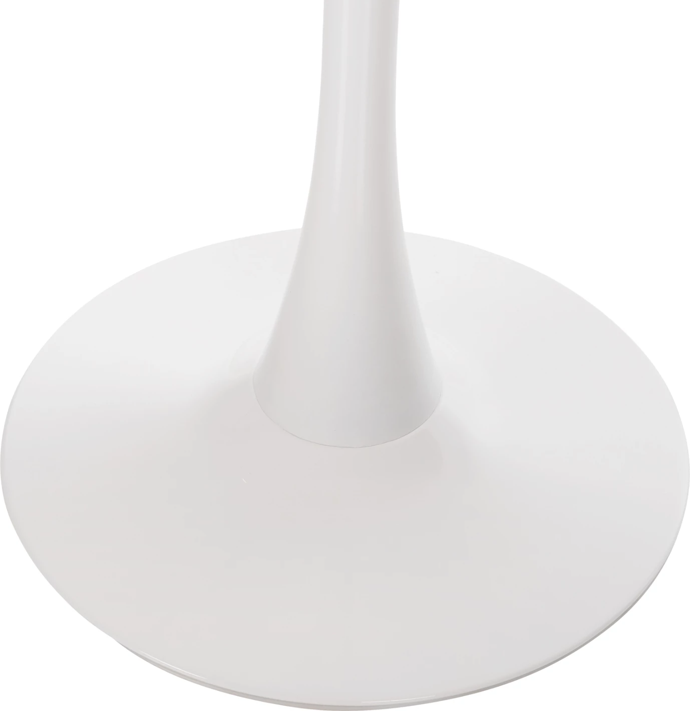 Okrogla jedilna miza Rollo FH9421.01 melamin v beli marmor kovinska noga Φ90x74Hcm