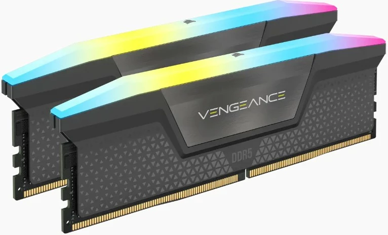RAM pomnilnik Vengeance RGB Corsair 64GB (2x32GB) DDR5 5600MHz, črn