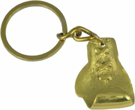 Gumb v obliki boksa, obesek za ključe Masters, zlata