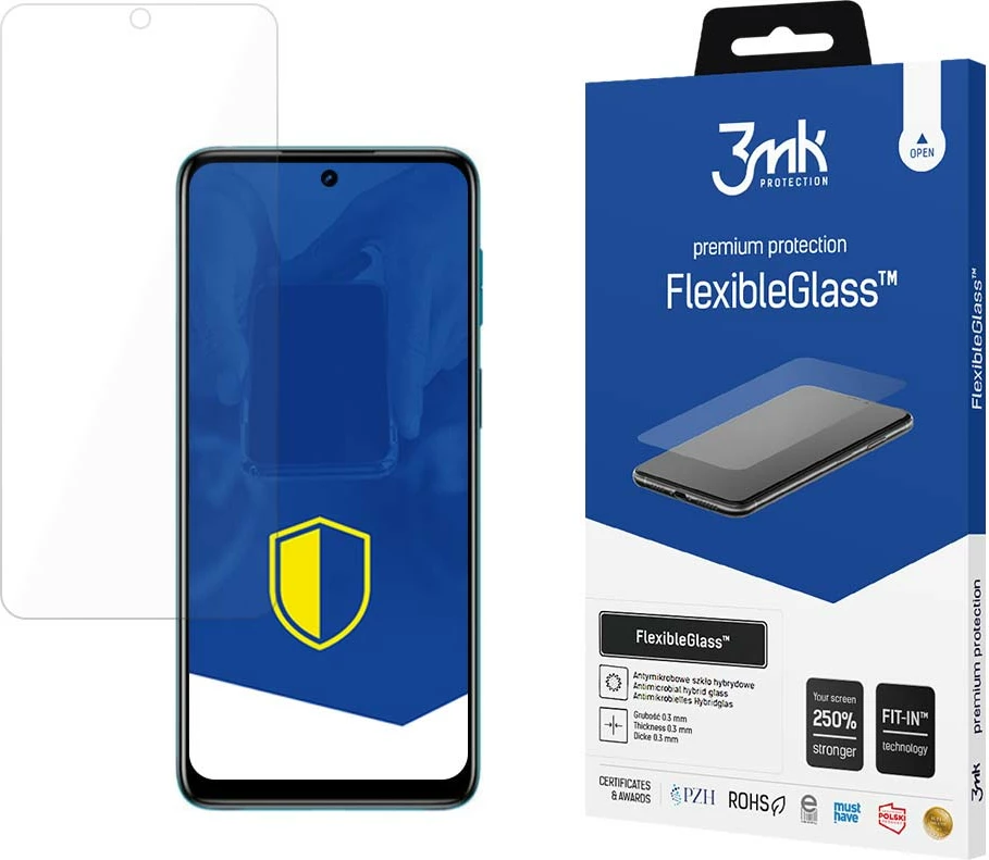 Zaščitnik zaslona FlexibleGlass 3mk Protection za pametni telefon Motorola Moto G42, prozoren