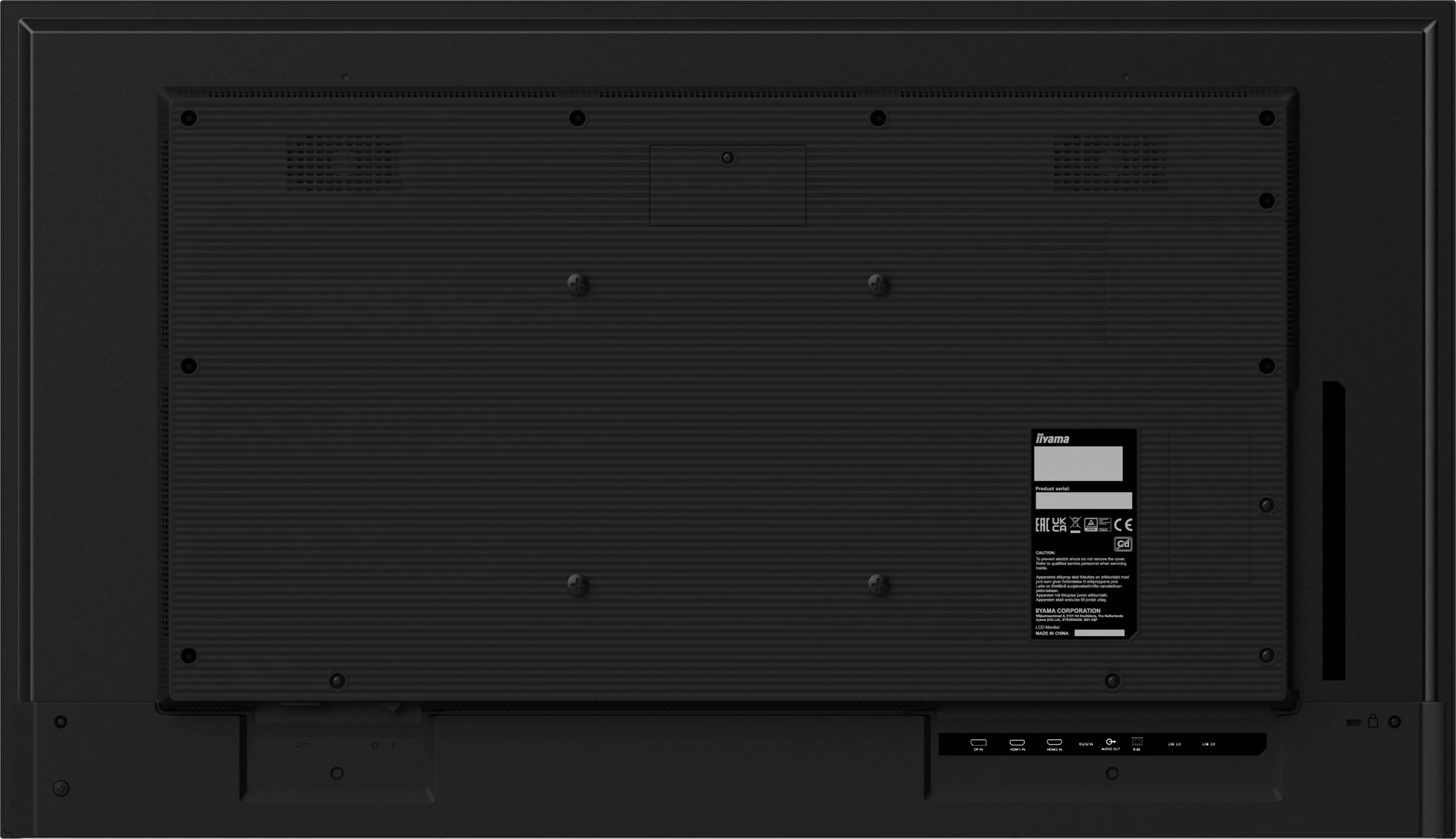Monitor 43-palčni (108 cm), 4K Ultra HD, LED, Wi-Fi, črn iiyama ProLite LH4365UHSB-B1