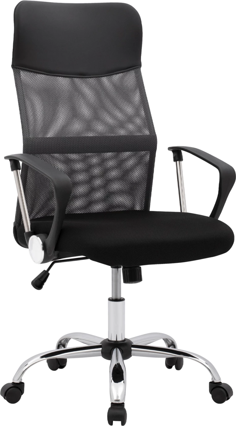 Pisarniški stol CABLE FH1000.10 Črna Siva Mreža kromirana noga 61x58x118