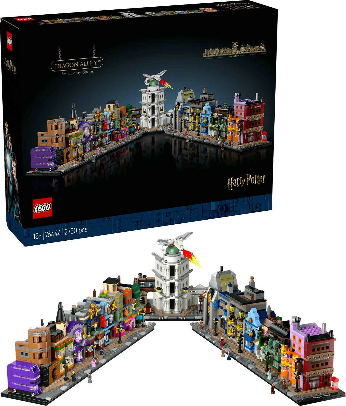 Set za sestavljanje Die Zauberläden der Winkelgasse LEGO Harry Potter, večbarven