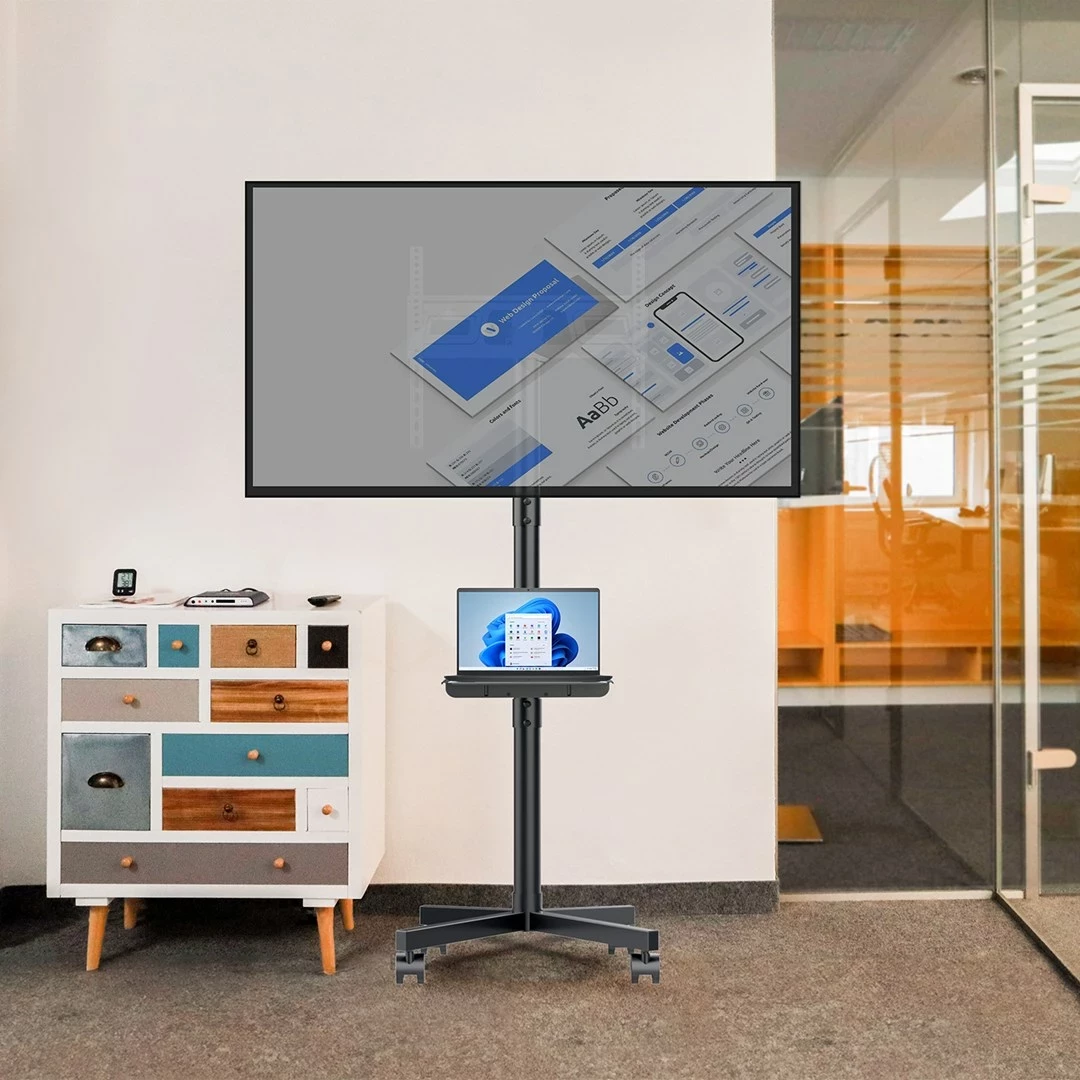 Mobilna stojalo za TV, Maclean MC-949, 32–55", VESA 400x400, črno