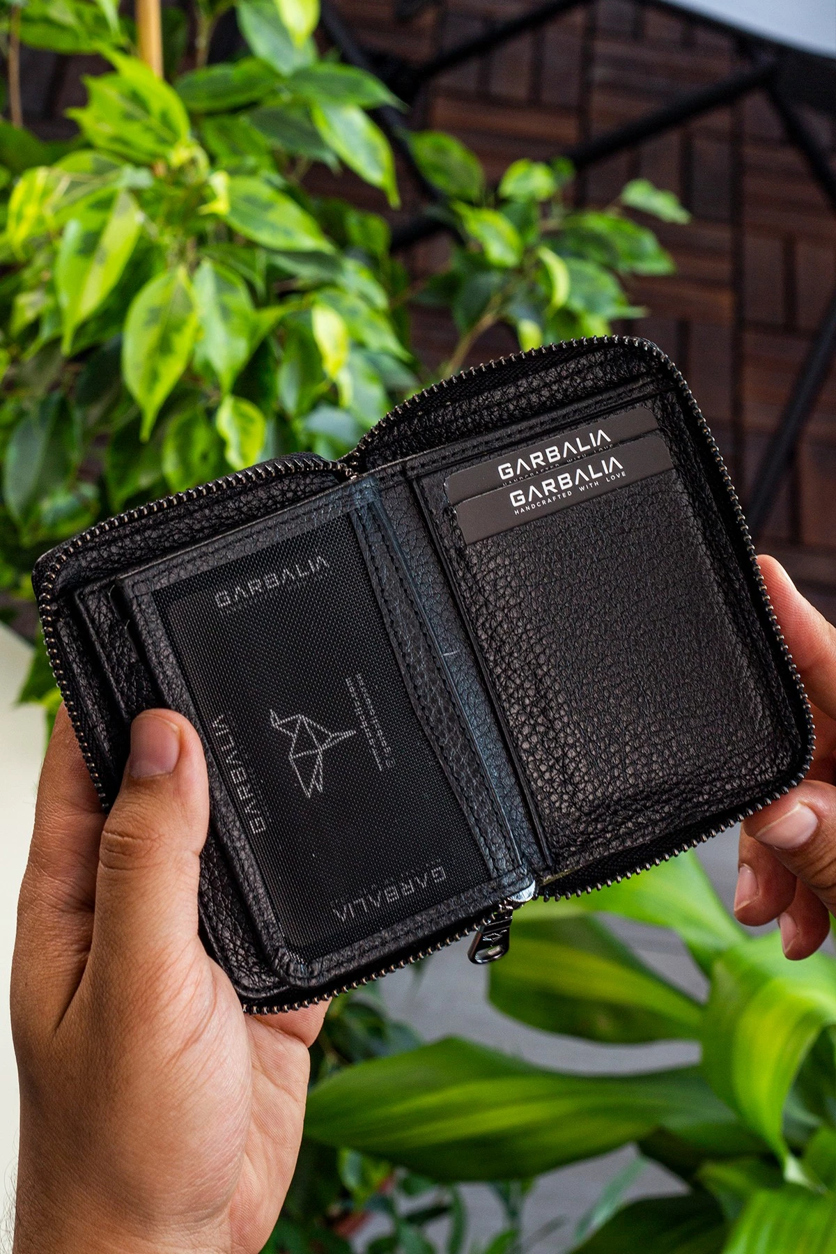 Set denarnice in pasu (2 kosa), zadrga, Zoozie Bags, črn