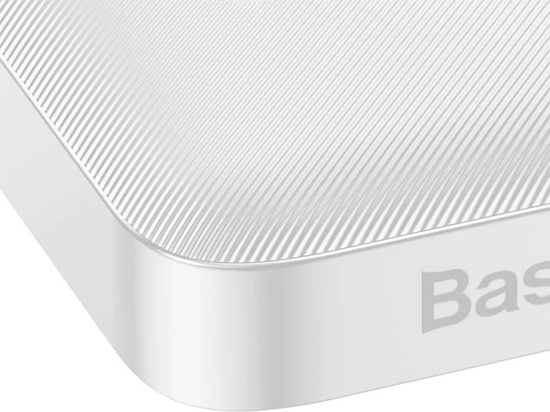 Powerbank 10000 mAh, 20W, bel — Baseus Bipow