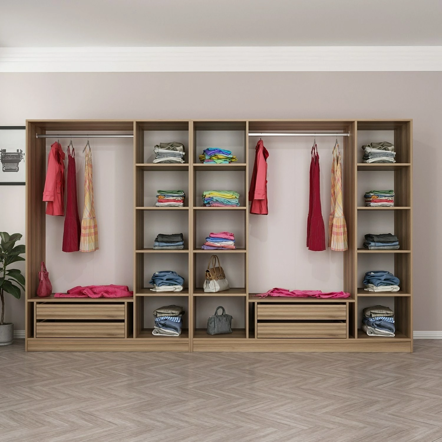 Garderobna omara, Dore Skye Decor, barva dore, 7633