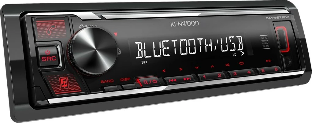 Radijski sprejemnik Bluetooth za avto Kenwood KMM-BT209, USB, črn