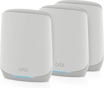 Sistem mesh Wi‑Fi 6 NETGEAR Orbi RBK763S, tri‑band, 525 m², bel